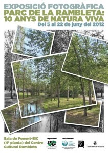 Cartel de la exposición de fotos del X Aniversario de Parque de la Rambleta