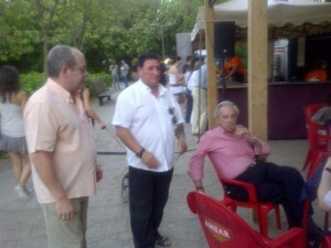 El alto directivo de la Casa de Asturias y el presidente de honor del Centro Aragonés