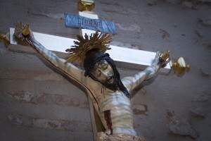 Aspecto del Santísimo Cristo Verdadero después de las obras de restauración/clavarios