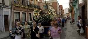 Procesión de la Virgen de los Angeles el año pasado/NifuNifallas