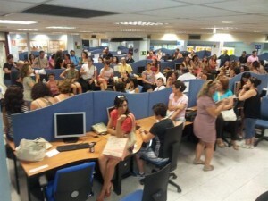 Asamblea de los trabajadores que ha tenido lugar hoy/cgt