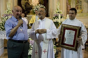 Miguel Prima recibió un homenaje el año pasado por sus años de dedicación a la fiesta/NifuNifallas