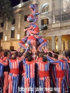 La Muixeranga durante la Cabalgata Folklórica de Fallas de 2012 La Muixeranga durante la Cabalgata Folklórica de Fallas de 2012