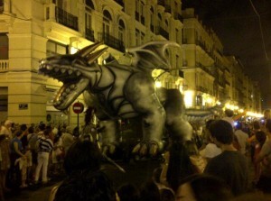 Otra de las figuras en el desfile