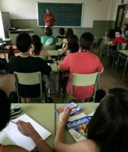 Aula de una escuela concertada