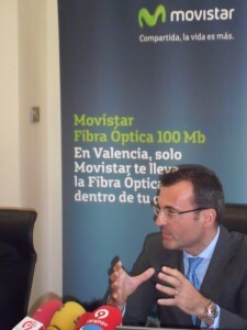 Javier Castro en la comparecencia que realizó hace pocos días/telefónica