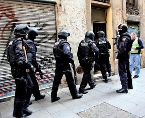 Un grupo de agentes del GOES de la Policia Nacional en una operación anterior Un grupo de agentes del GOES de la Policia Nacional en una operación anterior