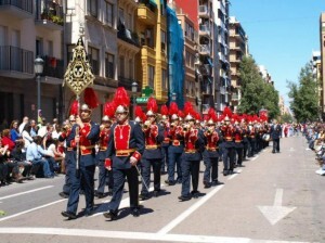 La banda de San Luis Bertrán en el desfile de la Semana Santa Marinera/slb La banda de San Luis Bertrán en el desfile de la Semana Santa Marinera/slb