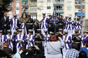 La banda de Nuestro Padre Jesús de la Sentencia en su certamen de presentación celebrado en marzo de este año