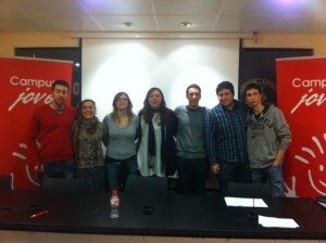 Varios componentes de Campus Jove, entre ellos Luis Pastor/cj