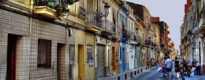 Una calle del barrio del Canyamelar