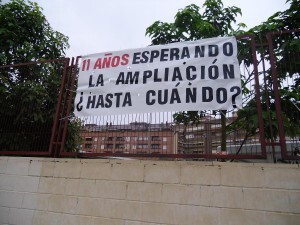 Protestas del Ampa del centro Max Aub/ampa max aub