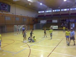 El Valencia Aicequip en el polideportivo del Cabanyal El Valencia Aicequip en el polideportivo del Cabanyal