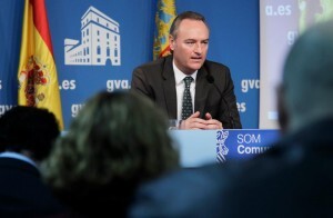 Alberto Fabra durante el anuncio de remodelación del Consell/gva