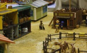 Uno de los dioramas donde se puede ver el mundo del Far West/marcelo ullua