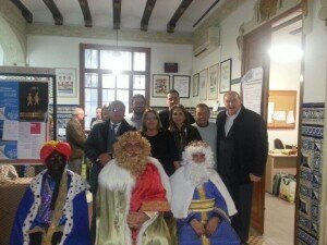 Los Reyes Magos en la Junta Municipal de Exposición