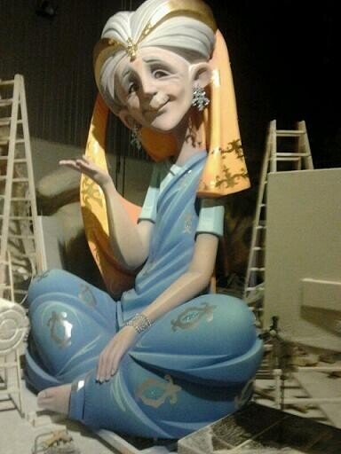 Una de las figuras en el taller del artista/iván arlandis