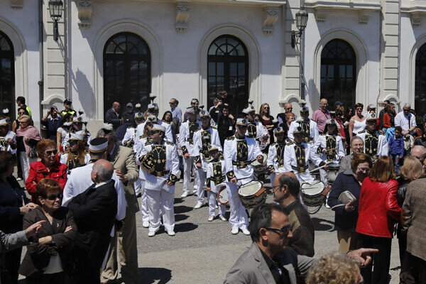 La banda de tambores y cornetas del Canyamelar realizó el acompañamiento musical/m.molines