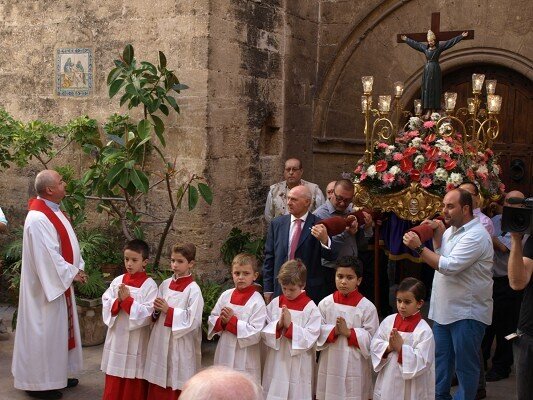 La imagen sale de la iglesia de Santo Tomás y San Felipe Neri. Foto: Artur Part