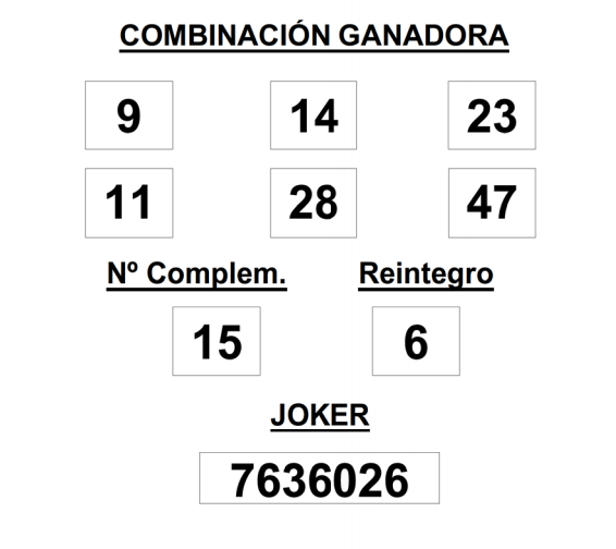 LA PRIMITIVA JUEVES 17