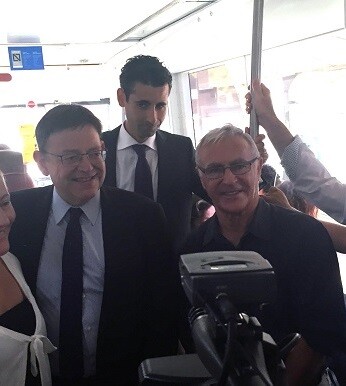 Ximo Puig y Joan Ribó participaron en la celebración del ‘Día sin Coches’.