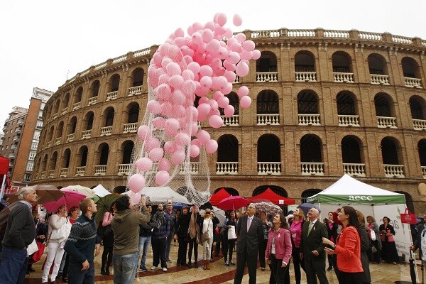 La consellera participa en el acto institucional contra el cáncer de mama, organizado por la Asociación Española Contra el Cáncer de Valencia (AECC),. *** Local Caption *** Sanidad