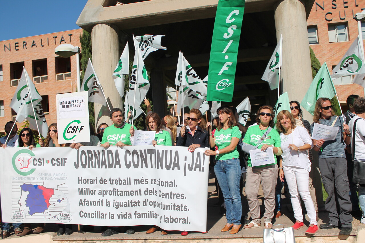 Protesta jornada continua 2