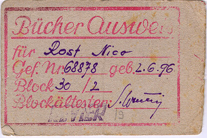 Carnet biblotecario.