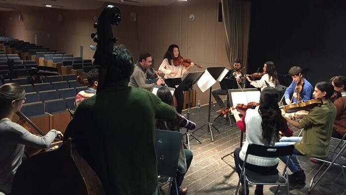 Ensayos del Festival Internacional de Música de Cámara.