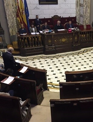 Sesión de Pleno en el Ayuntamiento.