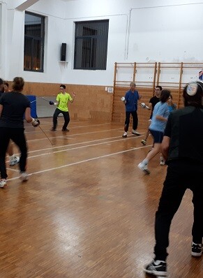 Entrenamiento Esgrima Maritim.