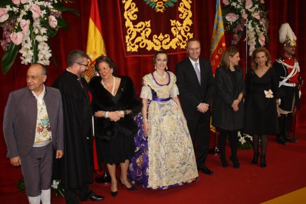 Recepción en la Exaltación de la Fallera Mayor de Valencia 2012