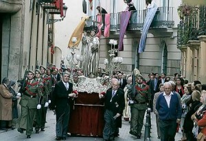 Procesión cívica de San Vicente Ferrer por las calles del centro de Valencia Procesión cívica de San Vicente Ferrer por las calles del centro de Valencia