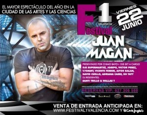 Cartel del concierto que tiene como principal atractivo a Juan Magan