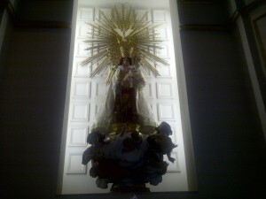 Imagen de la Virgen de los Desamparados, conocida como de La Rosquilleta, de Santa Mónica