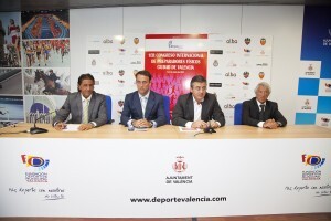 Un momento de la presentación del congreso de preparados, con el edil Grau y el director general Castella/pepe sapena