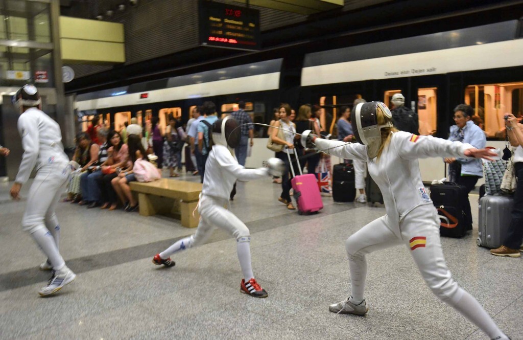 Enfrentamiento entre dos tiradores en la estación de Metro.
