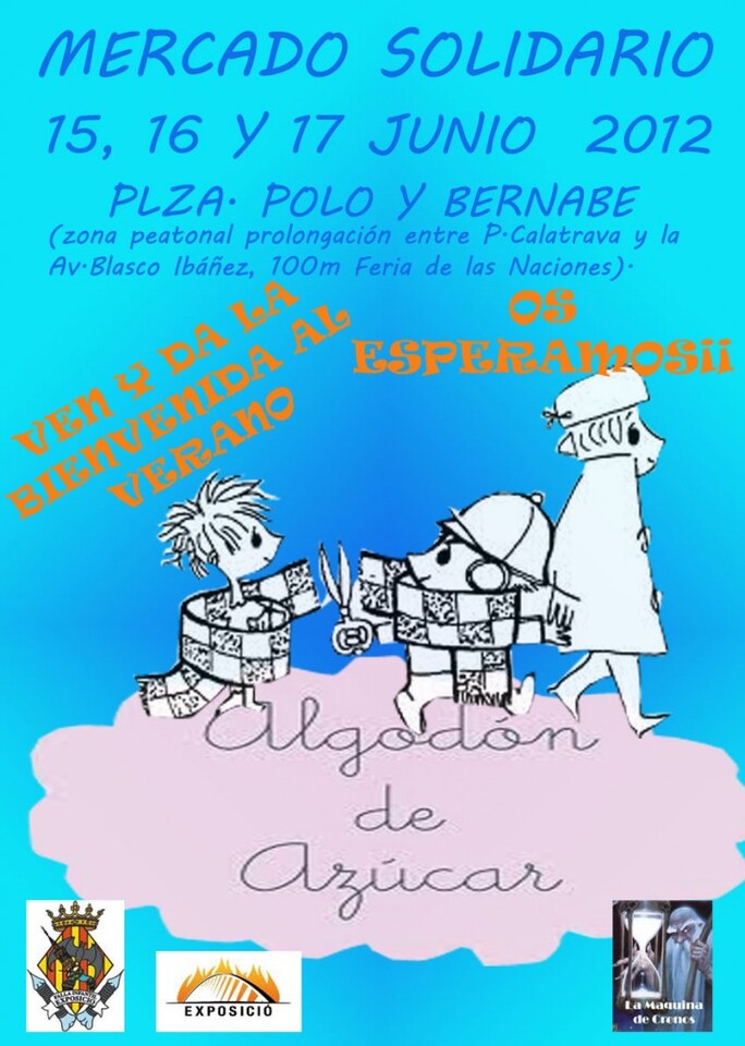 Cartel del mercadillo de la Falla Exposición