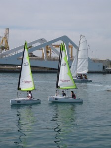 Un grupo de barcos de vela en una de las salidas de la Expo de este año