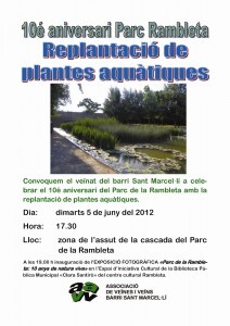Cartel anunciador del acto de ésta tarde
