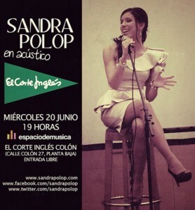 Cartel del concierto de Sandra Polop