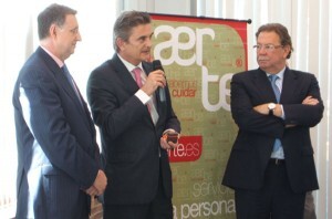 Alberto Giménez, presidente de Aerte a la derecha Alberto Giménez, presidente de Aerte a la derecha