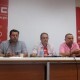 Comité de empresa de la EMT en la rueda de prensa ofrecida hoy en CC.OO./europa press