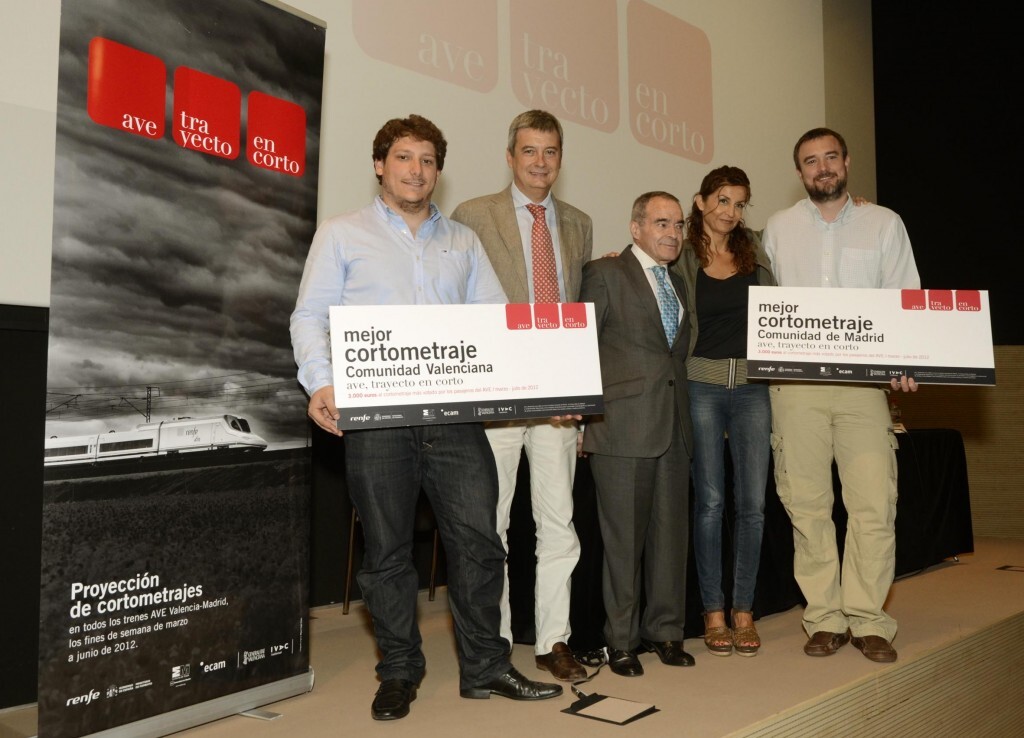 Entrega de los premios Renfe en Corto