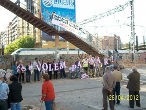 Protesta de los vecinos del barrio de Malilla/ramón terol