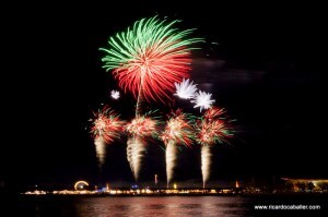 Uno de los momentos del espectáculo del año pasado en las fiestas colombinas Uno de los momentos del espectáculo del año pasado en las fiestas colombinas