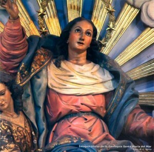 Imagen de la Asunción en la Parroquia de Santa María del Mar del Grao