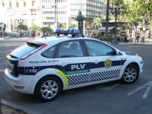 Un vehículo de la Policía Local de Valencia