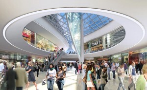 Interior del futuro centro comercial junto a la Nueva Fe/uo.