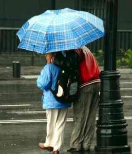 Lluvia sobre la ciudad